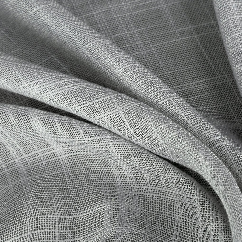 ZÁVES NA KRÚŽKOCH LIREN 140X250 CM STRIEBORNÁ