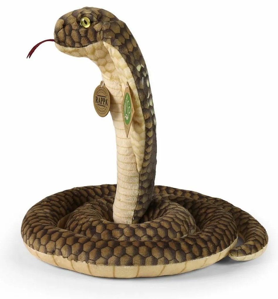 Rappa Plyšový had kobra 127 cm ECO-FRIENDLY