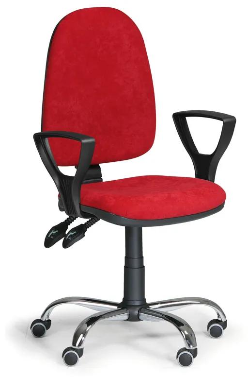 EUROSEAT Stolička Torino SY s podpierkami rúk, červená