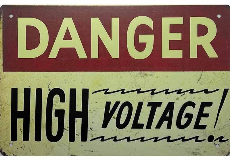 Ceduľa Danger High Voltage