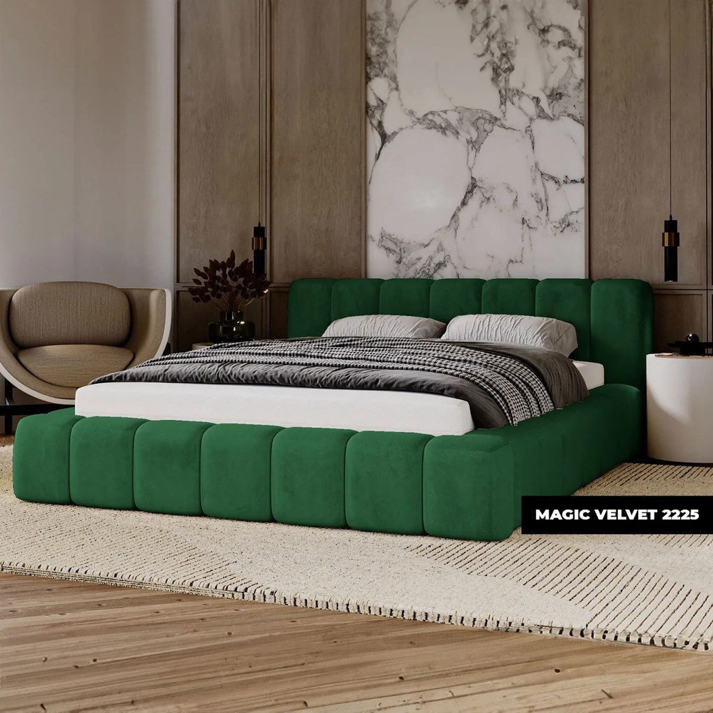 PROXIMA.store - Minimalistická čalúnená posteľ NETTIE ROZMER: 180 x 200 cm, TYP ROŠTU: KOVOVÝ ROŠT