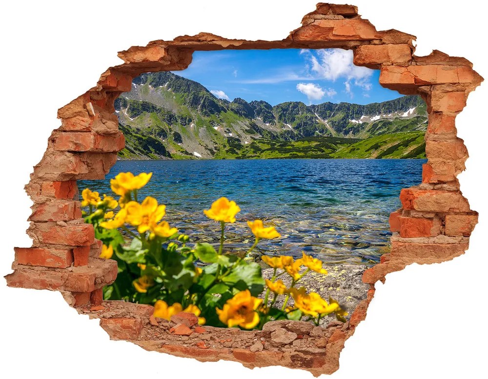 Diera 3D foto tapeta nálepka Jazero v horách nd-c-162951795