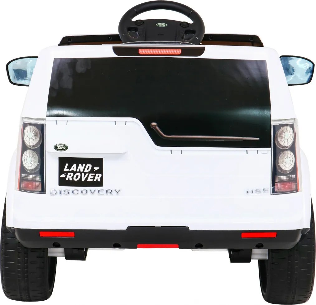 Ramiz Land Rover Discovery Elektrické auto pre deti Biele SUV + diaľkové ovládanie