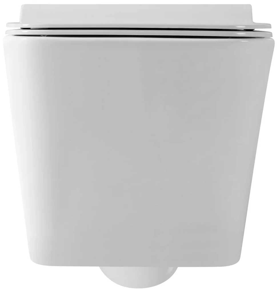 Gamma Mut, závesná WC misa 51x36 cm Rimless s pomaly padajúcim sedadlom, biela lesklá, GMA-MUT-202