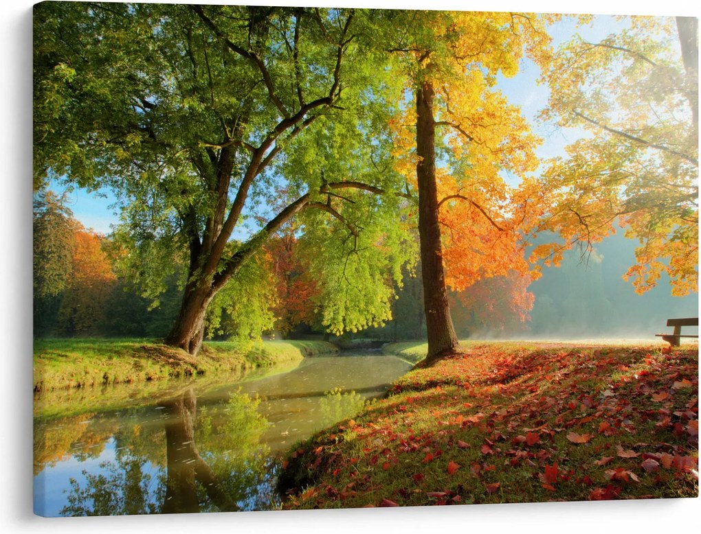 Obraz - Pokojná jesenná krajina (70x50 cm)