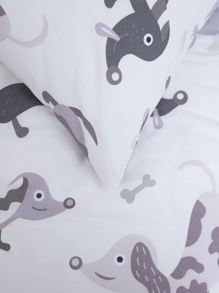 Bavlnená obliečka na vankúš Renforcé 70 × 90 cm - Psíkovia