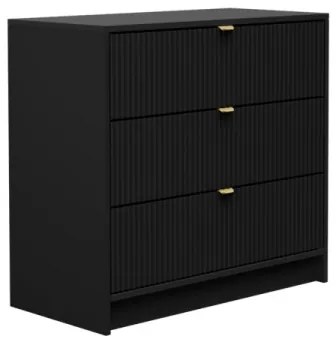 Komoda TIRENO 75x80 cm čierna