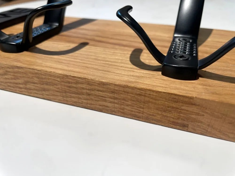 Minimalistický nástenný vešiak Modern Oak 40 cm