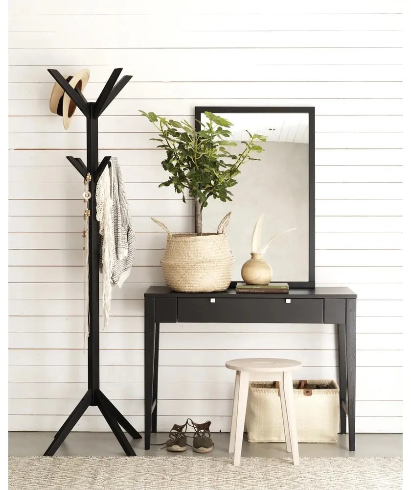 Čierny vešiak z dubového dreva Confetti – Rowico