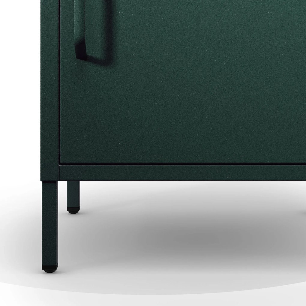 Nočný stolík MIA, 424 x 595 x 400 mm, Modern: fľaškovo zelená farba