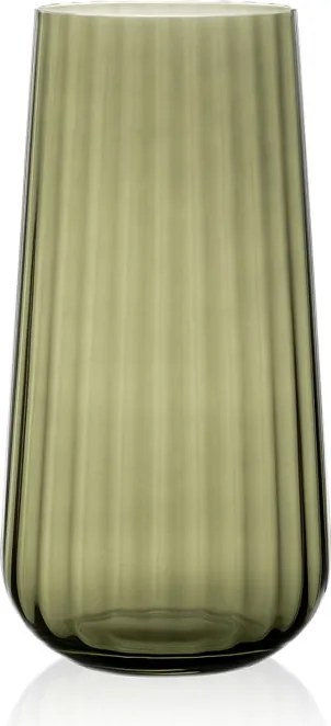 SKLENENÁ VÁZA RONA DECO FADE EMERALD 25CM
