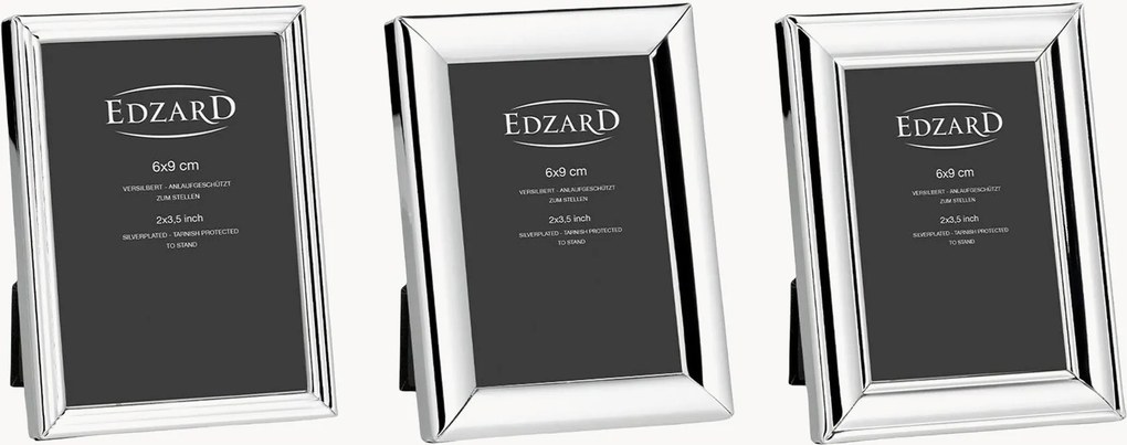 Postriebrené fotorámiky Joline, 3 ks