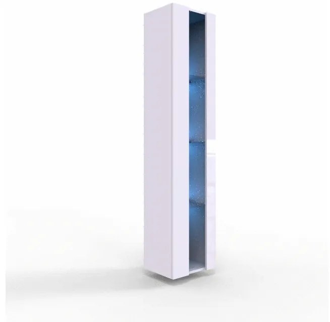 Vitrína 180 Zigo New, Osvetlenie: bez osvetlenia, Farby: čierny / wotan