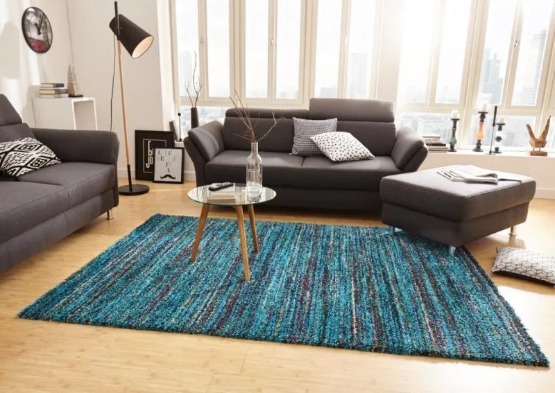 Mint Rugs - Hanse Home koberce Kusový koberec Nomadic 102691 Meliert Blau - 120x170 cm