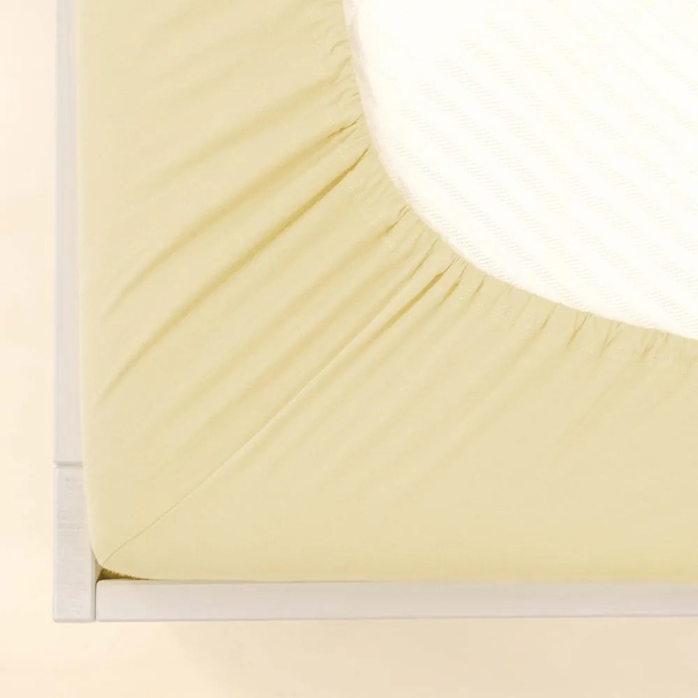 Polášek Jersey plachta s elastanom - Biela | 90 x 200 cm