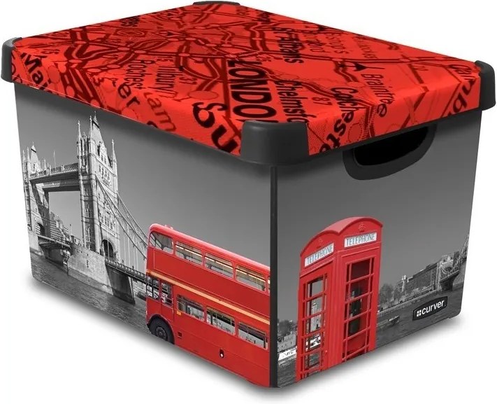 CURVER - Dekoratívny úložný box - L - London