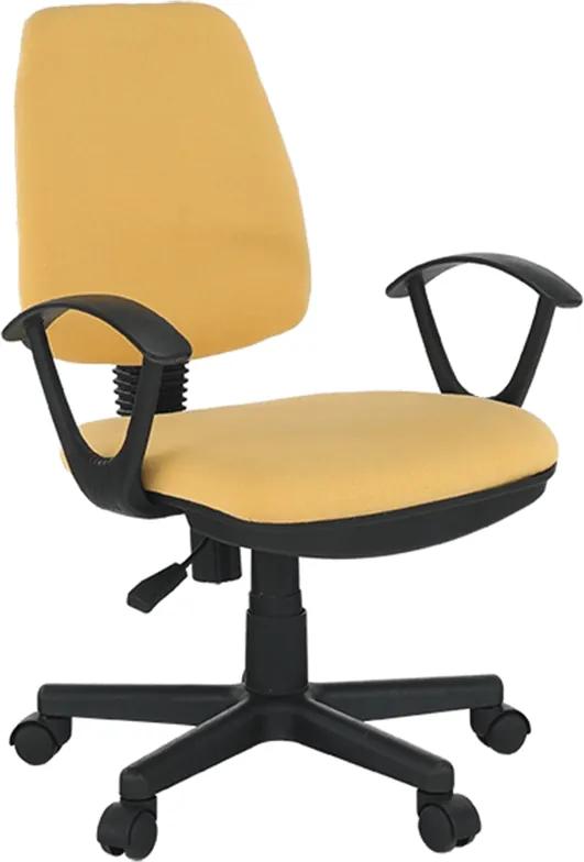 Kancelárska stolička, žltá, COLBY