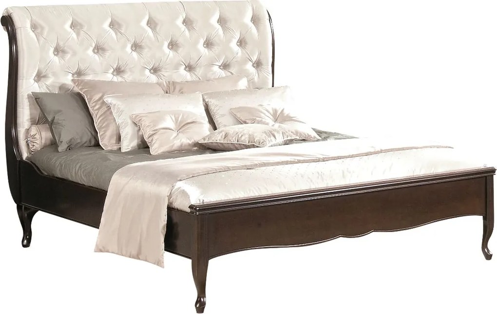 Rustikálny posteľový rám Wersal W-S/S 180 - wenge / biela (Prestige-A3 69)