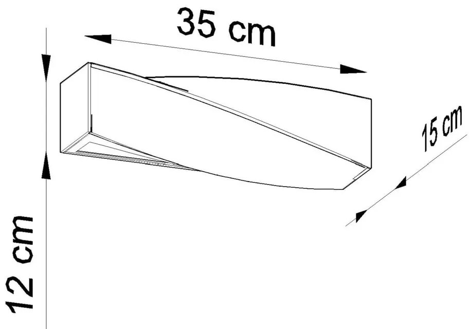 Nástenné keramické svietidlo Sollux Taurus Mini