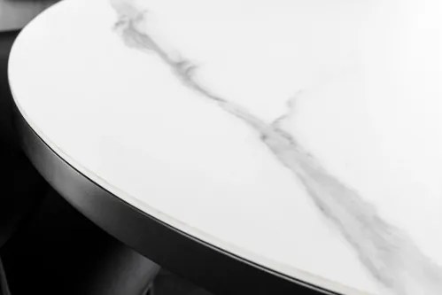 Rozkladací jedálenský stôl Mikado 46503 120/160x90cm Ceramik white marble - Komfort-nábytok