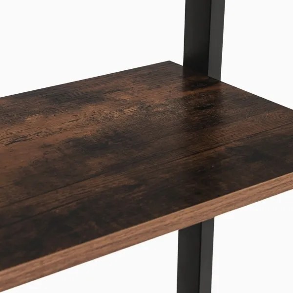 Knižnica NAVARO hnedá/čierna