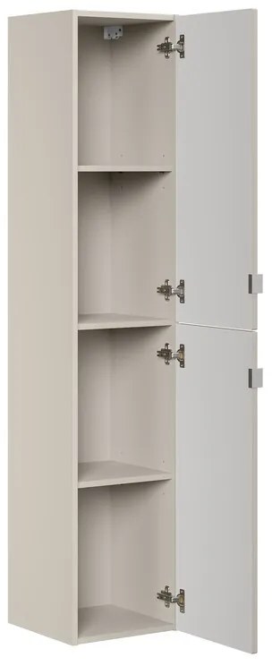 Kúpeľňová zostava Bella Cashmere Wiki so skrinkami a umývadlom 140 cm kašmírová