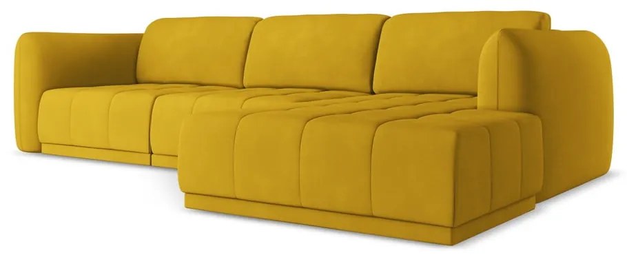 Žltá rohová pohovka (pravý roh) Hoku – Makamii