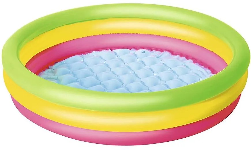 Bazénik s nafukovacou podlahou 3 farby 51104