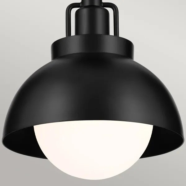 Kichler KL-NIVA-1W-1P-BK - Nástenná lampa NIVA 1xE27/40W/230V čierna