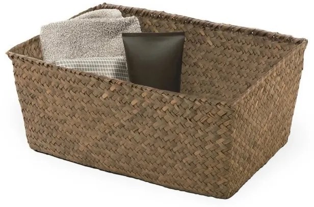 Pletený košík Compactor 30 x 20 x 13 cm, svetlo hnedá