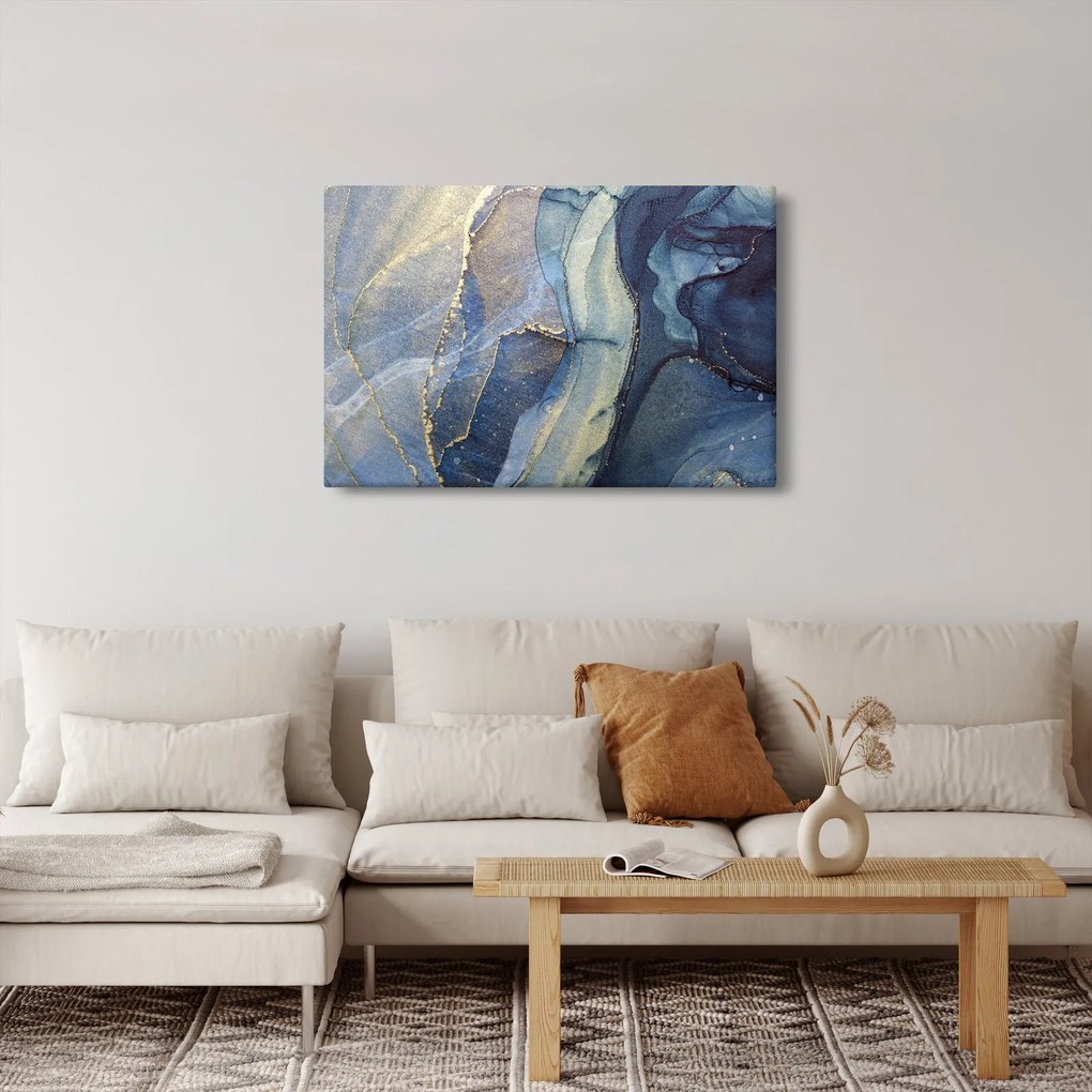 Obraz - Abstrakcia alkoholovým atramentom (90x60 cm)