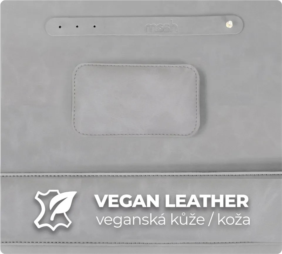Podložka na stôl 80 × 40 cm s opierkami zápästia – 3-dielna sada - bledosivá