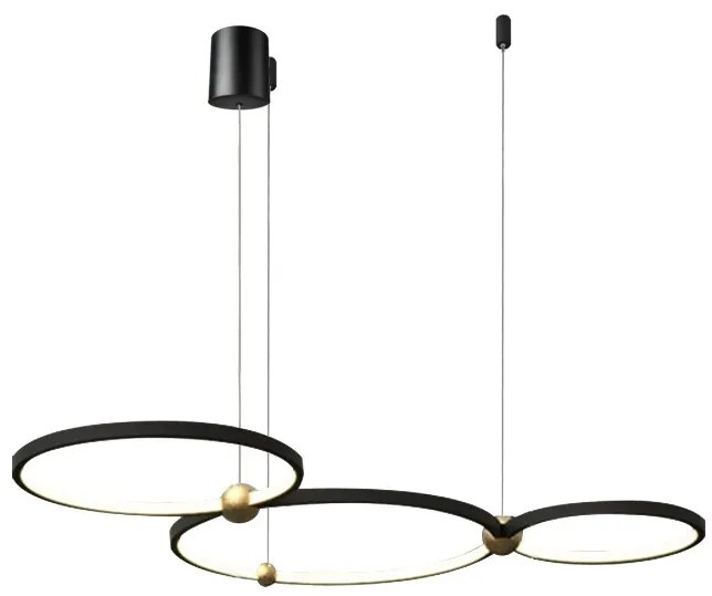 Stropné svietidlo Black Ring