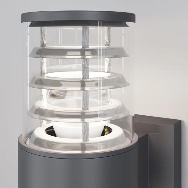 Maytoni O576WL-02GR - Vonkajšie nástenné svietidlo BRONX 2xE27/60W/230V IP54 antr