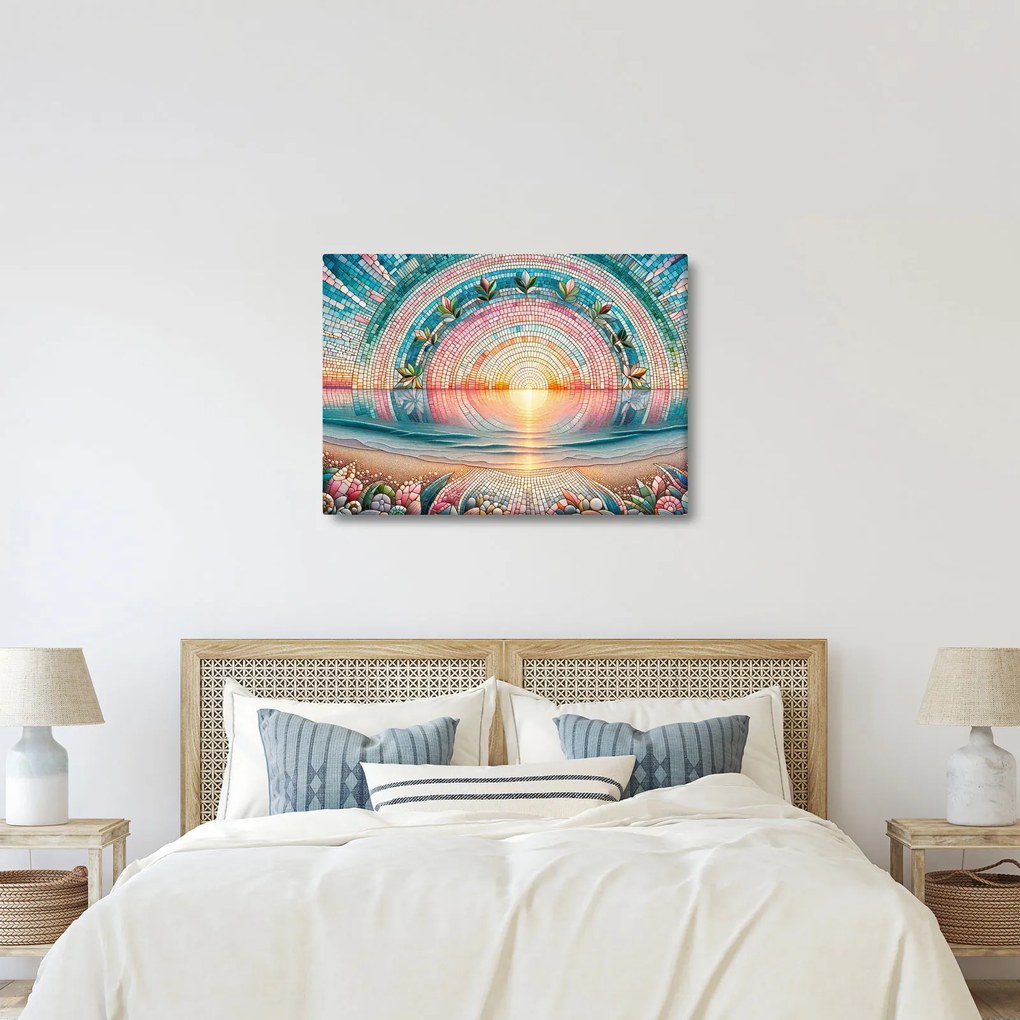 Obraz – Mozaika zapadajúceho slnka (70x50 cm)