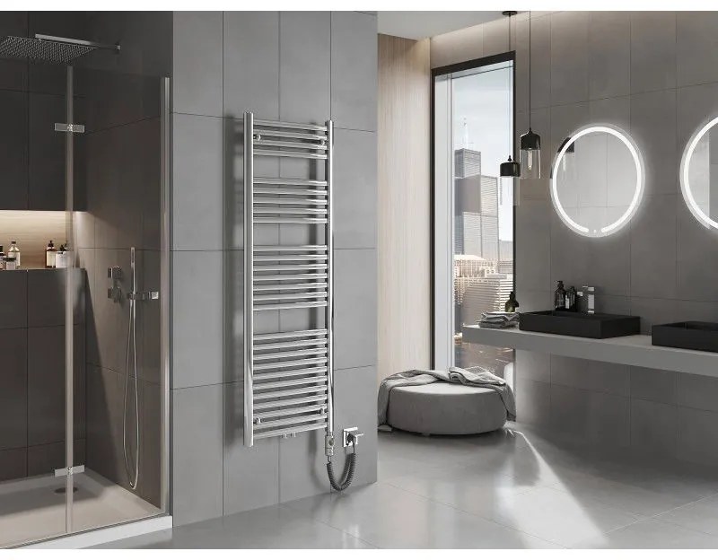 Mexen Hades, elektrické vykurovacie teleso 1500 x 500 mm, 600 W, chrómová, W104-1500-500-2600-01