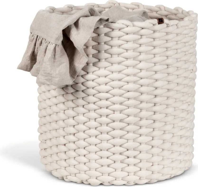 Látkový košík ø 40x40 cm Peach Skin Round XL – Bigso