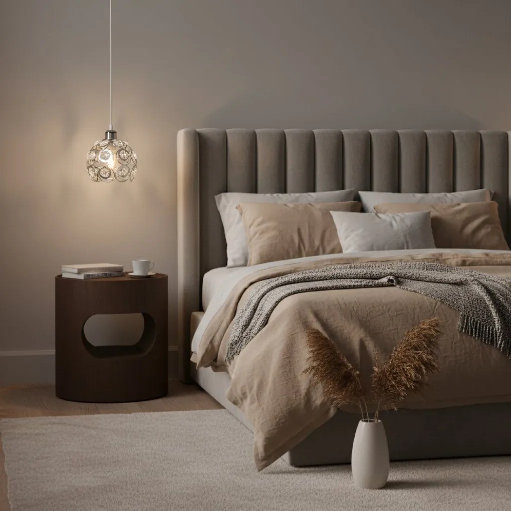 Toolight - Elegantná stropná lampa 1xE27 APP207, chrómová, OSW-00402