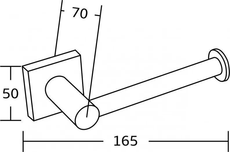 Mexen príslušenstvo, RUFO držiak na wc papier, chróm, 7050933-00