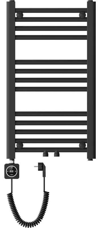 Mexen Mars, elektrické vykurovacie teleso 700 x 400 mm, 300 W, čierna, W110-0700-400-6300-70