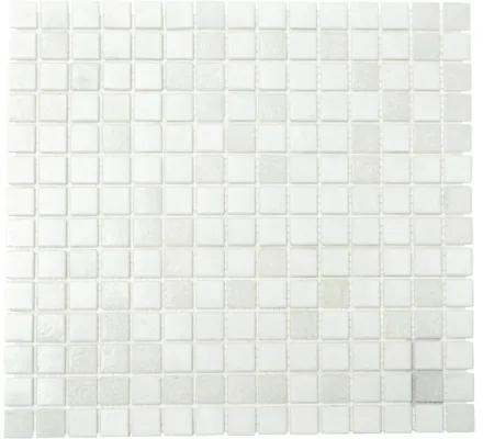 Sklenená mozaika A 112 mix biela 30,5x32,5 cm