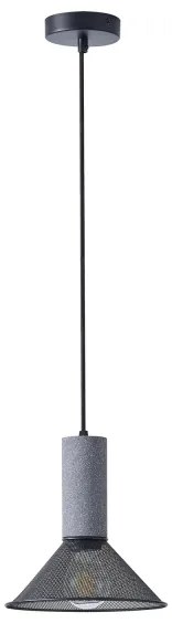 Luster na lanku 1xE27/40W/230V čierna