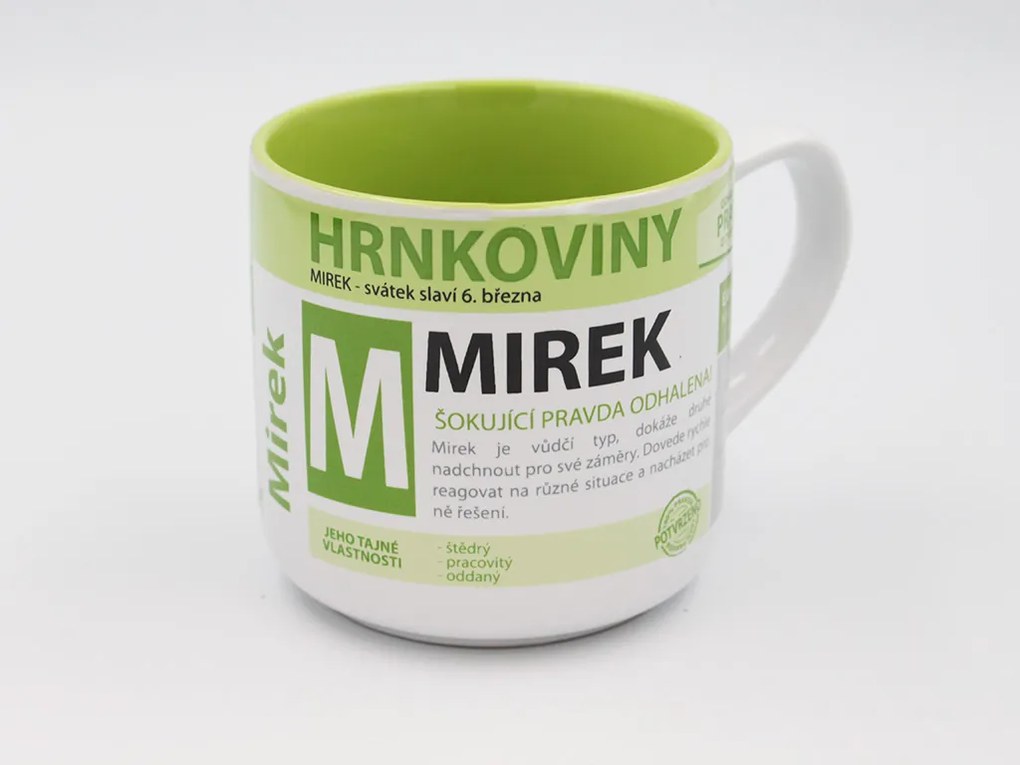 Nekupto Hrnček s menom MIREK Hrnkoviny