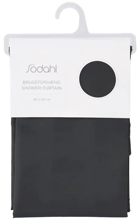 Sivý sprchový záves Södahl Leo, 180 x 200 cm
