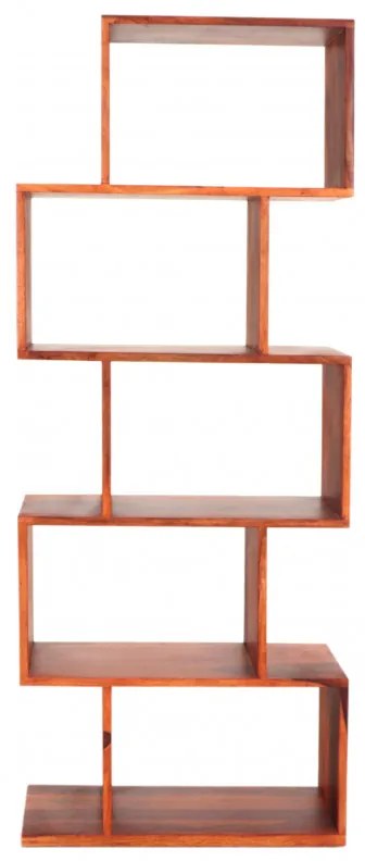 Knižnica Rami 60x150x30 indický masív palisander Svetlomedová