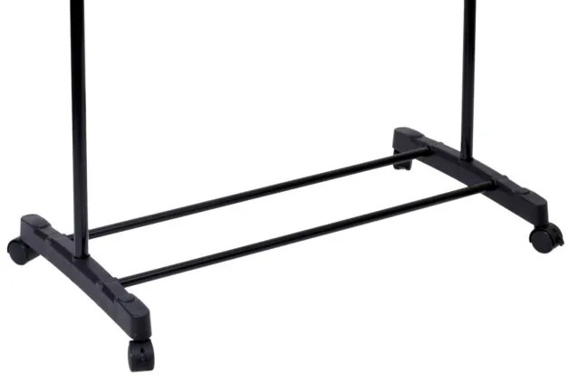 Vešiakový stojan VERA na kolieskach čierny