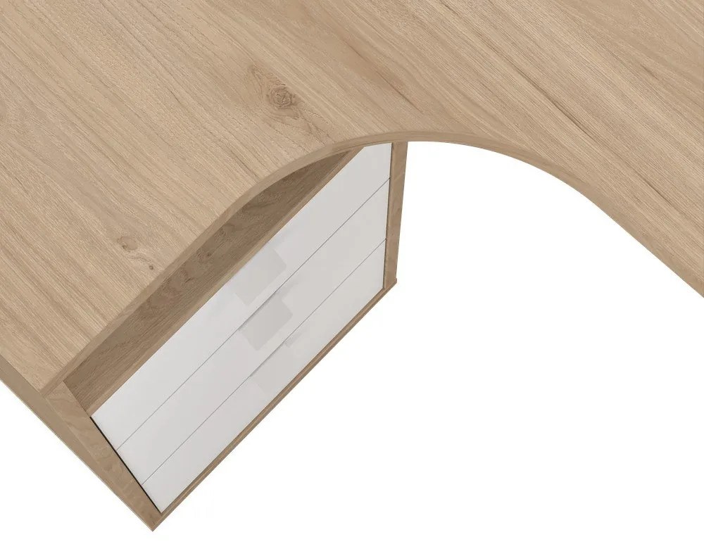 Pracovný stôl s doskou v dubovom dekore 100x150 cm Sign – Tvilum