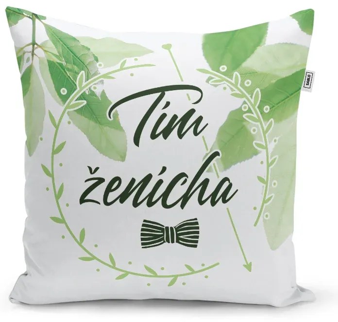 Sablio Vankúš Tím ženícha Motýlek: 40x40 cm