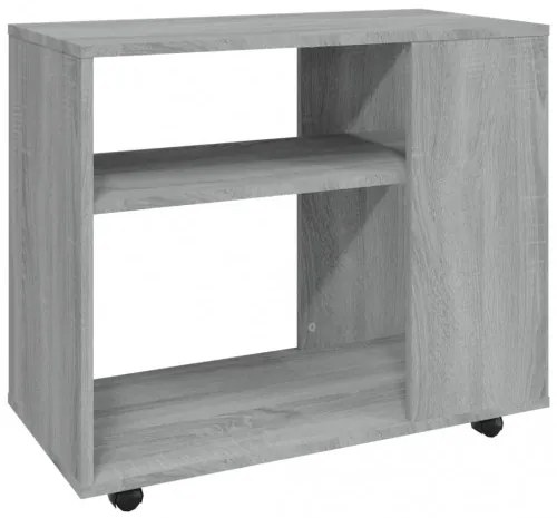 vidaXL Príručný stolík sivý dub sonoma 70x35x55 cm spracované drevo-