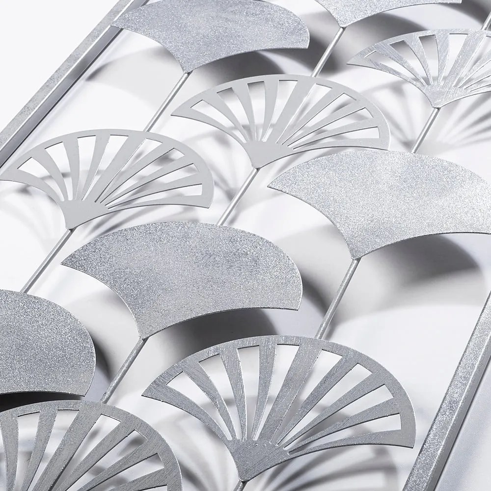 Kovová nástenná dekorácia 32x90 cm Gingko – Wallity